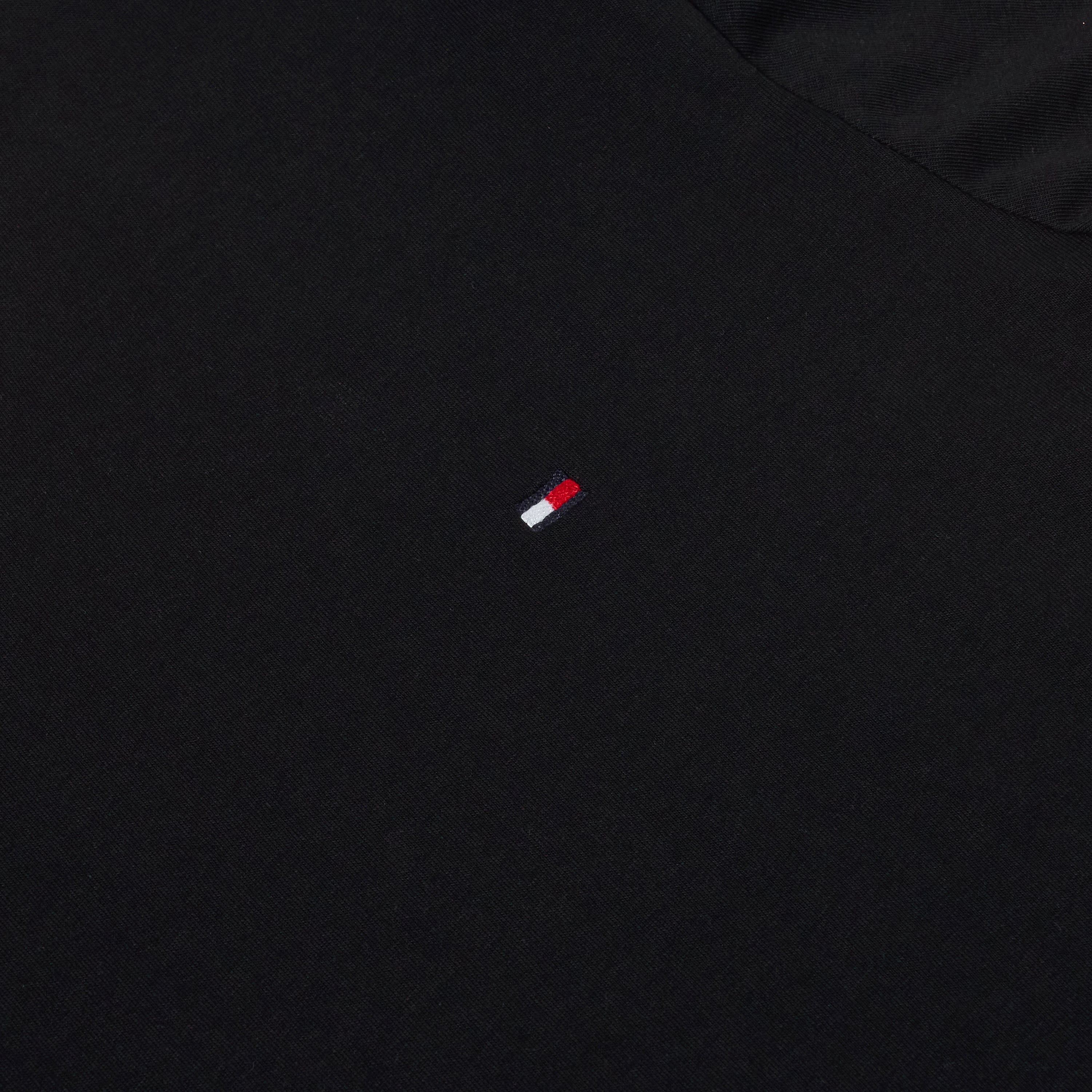 Tommy Hilfiger Flag Embroidery Fitted Crew Neck T-Shirt