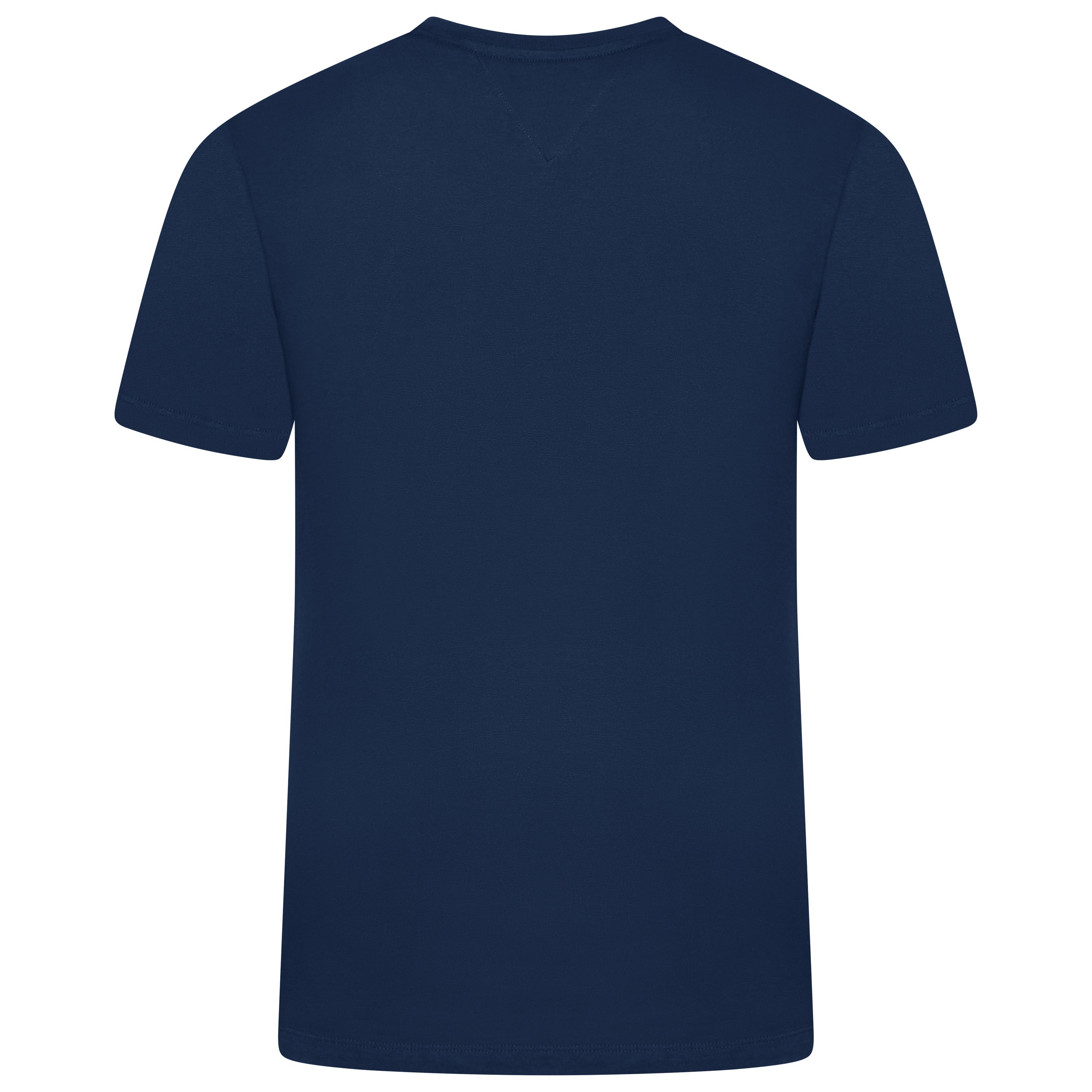 Tommy Hilfiger Flag Embroidery Fitted Crew Neck T-Shirt