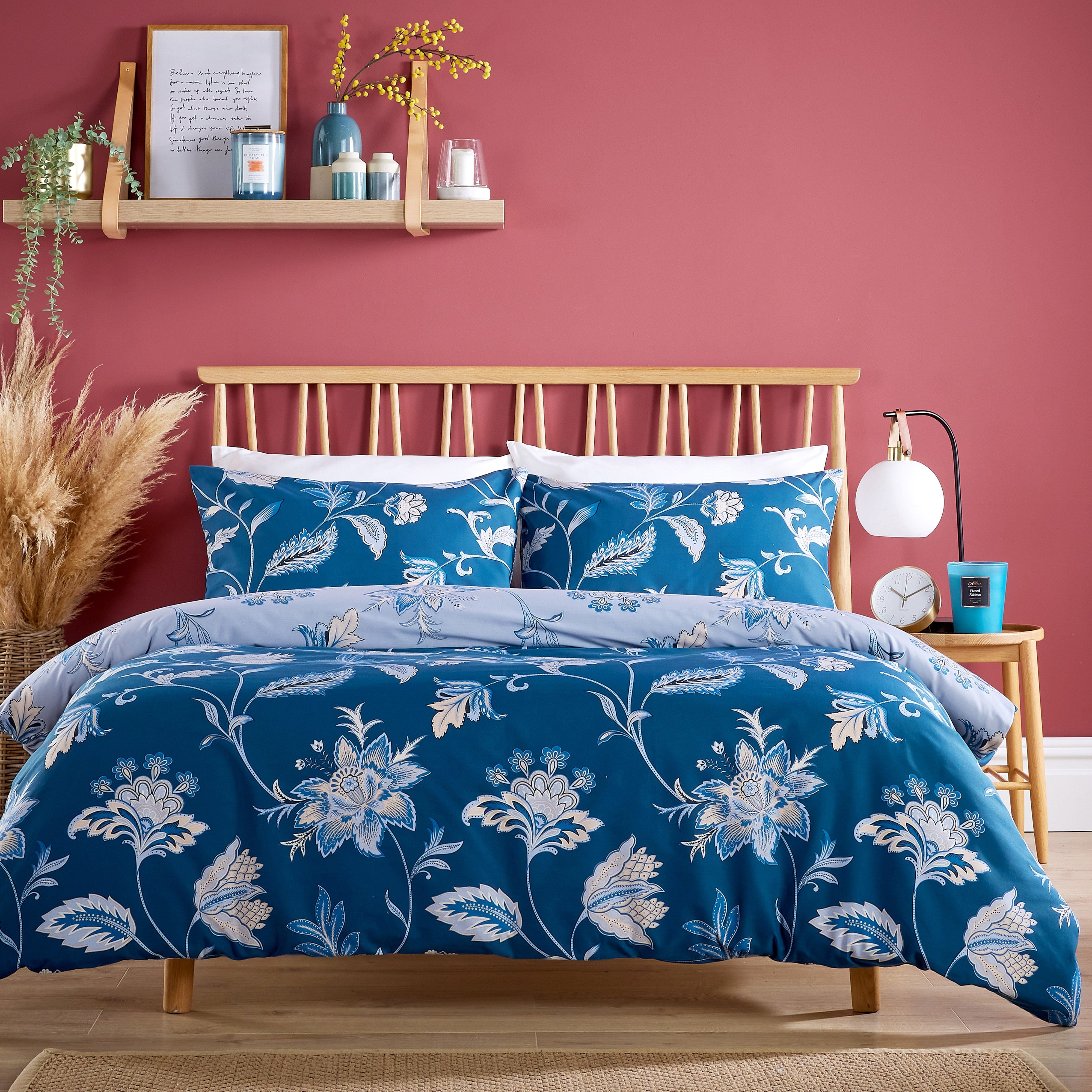 Shimla Duvet Cover Set Easy Care Quilt Covers with Pillowcases Super Soft Reversible Bedding Bed Linen Sets by OLIVIA ROCCO