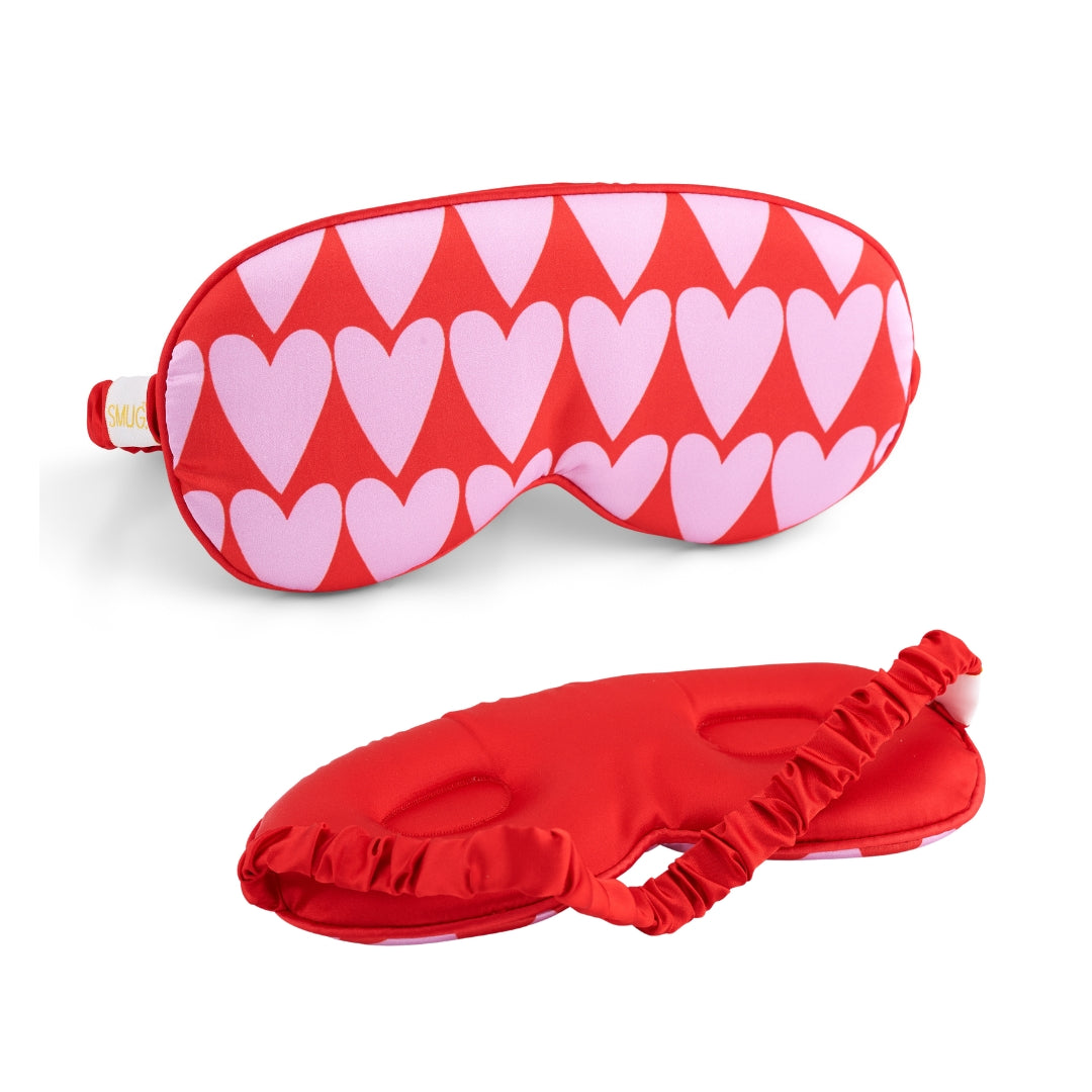 Cloud Padded Satin Sleep Mask - Longheart Print
