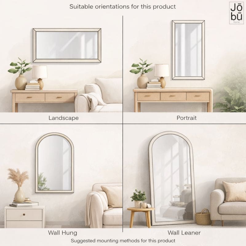 Takara - Full Length Gold Metal Rectangle Mirror - 180cm x 90cm