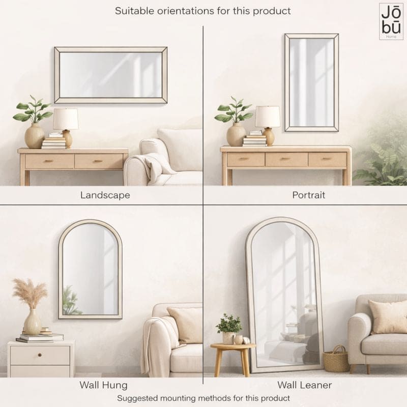 Takara - Gold Metal Rectangle Mirror - 120cm x 95cm