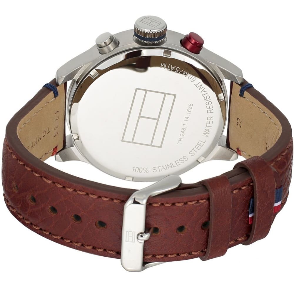 ommy Hilfiger 1791066 Trent Men's Brown Leather Watch