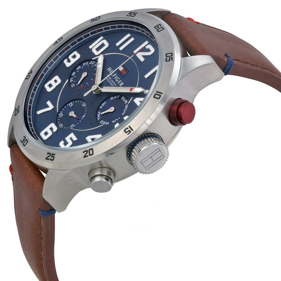 ommy Hilfiger 1791066 Trent Men's Brown Leather Watch