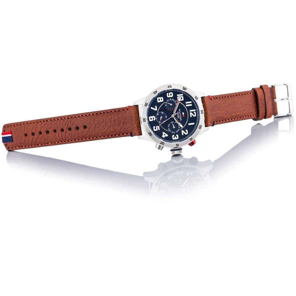 ommy Hilfiger 1791066 Trent Men's Brown Leather Watch