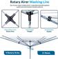 60M Rotary Airer Dryer Cover  Metal Spike
