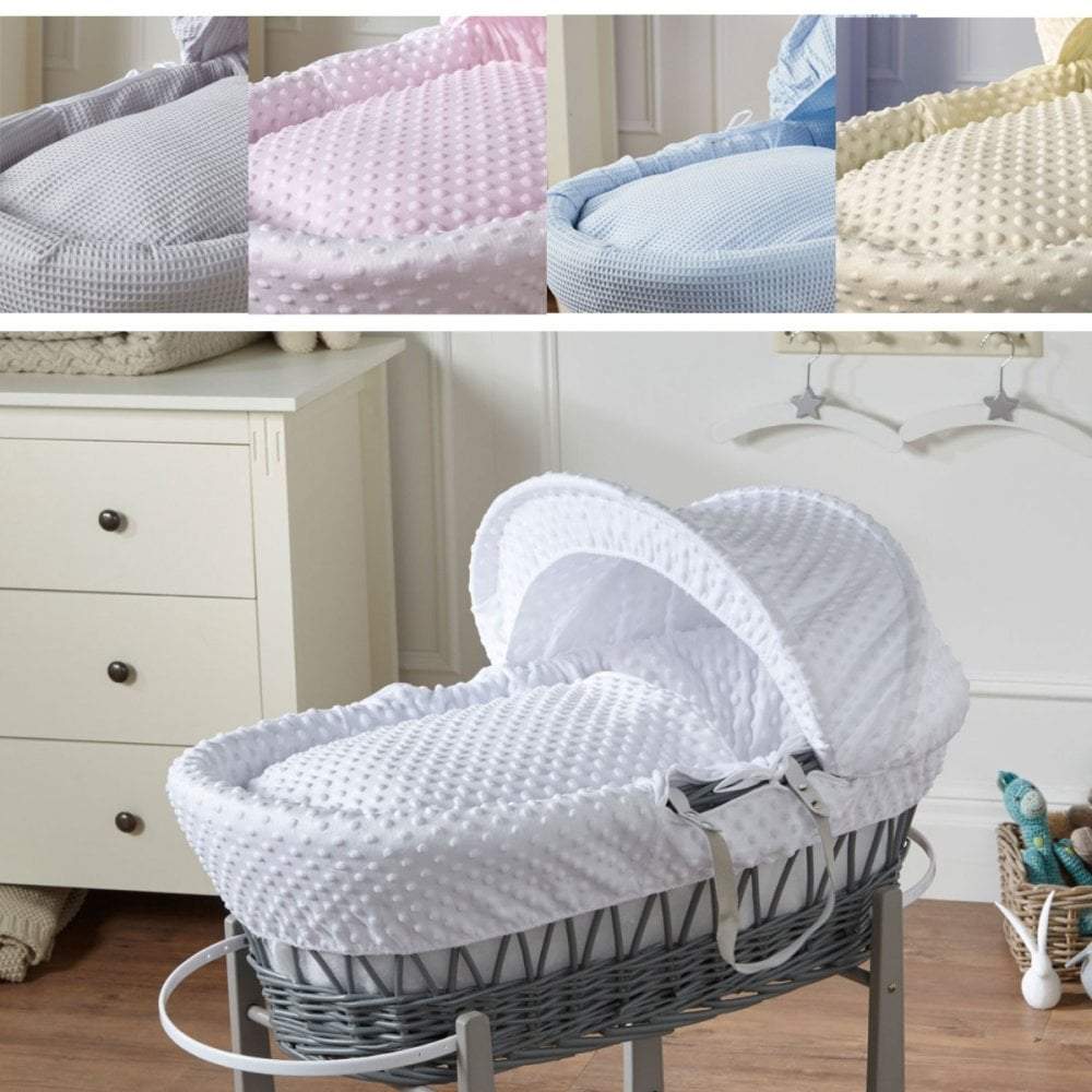 Wicker Moses Basket-No stand included.