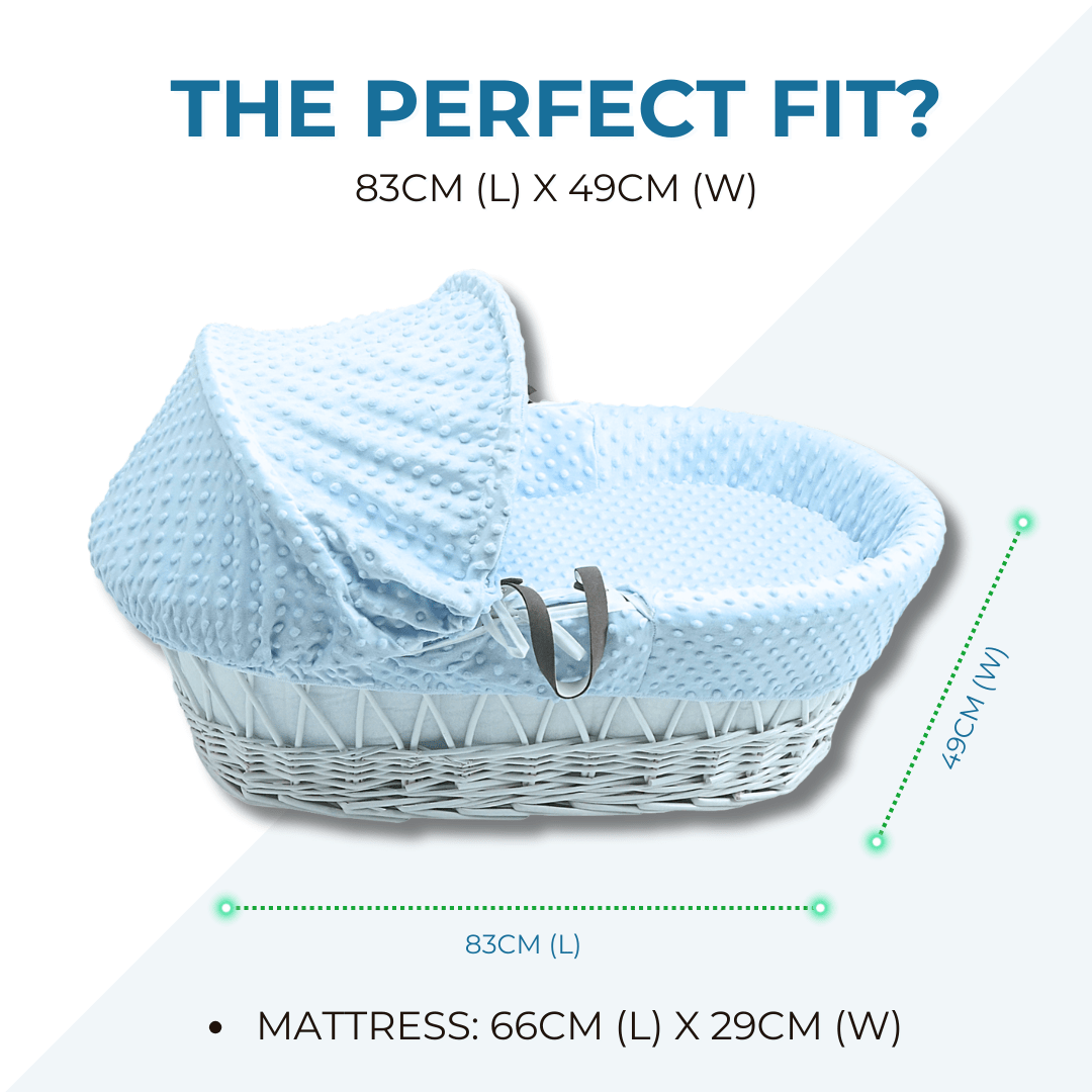 Wicker Moses Basket-No stand included.